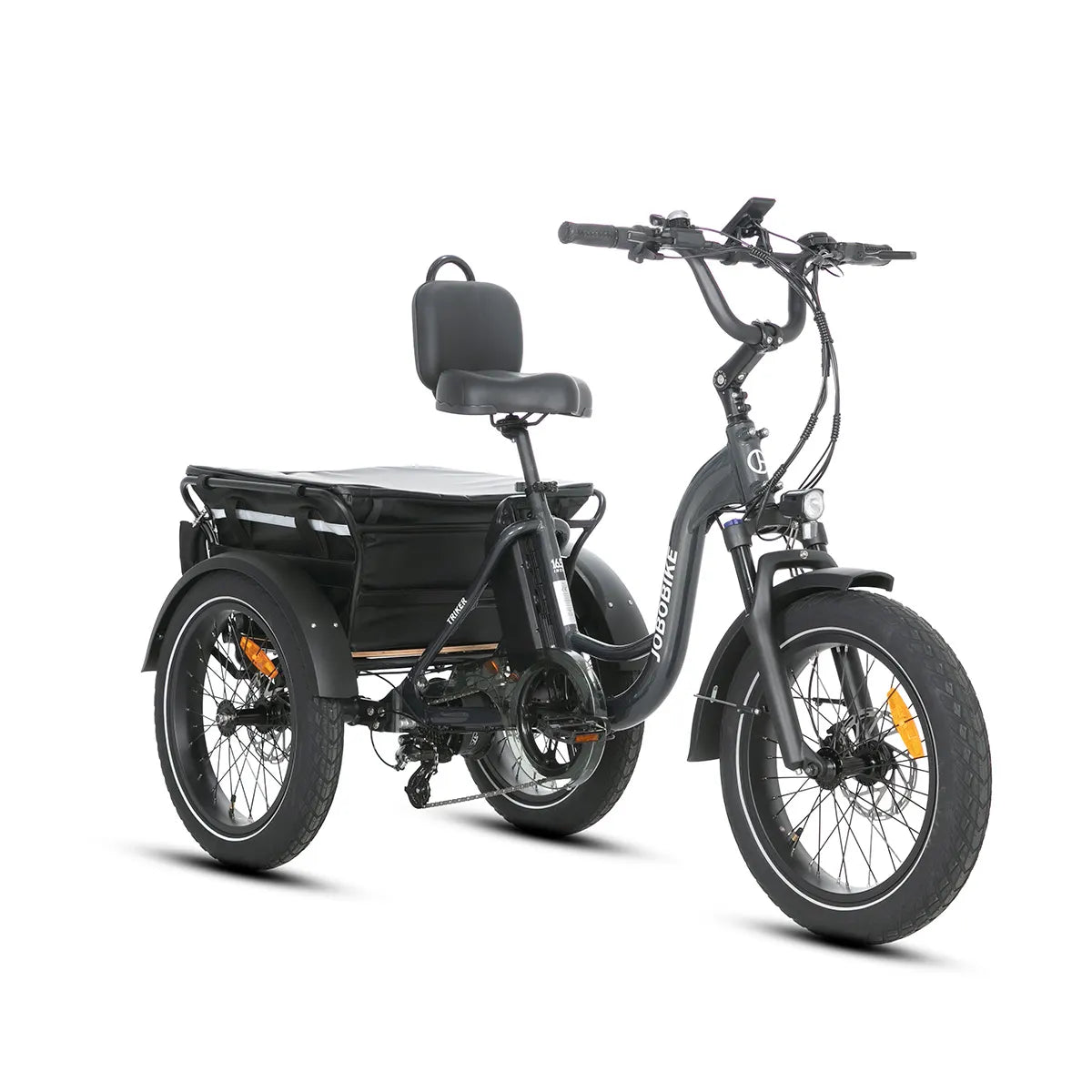 JOBOBIKE Triker – trójkołowy rower elektryczny, ujęcie boczne