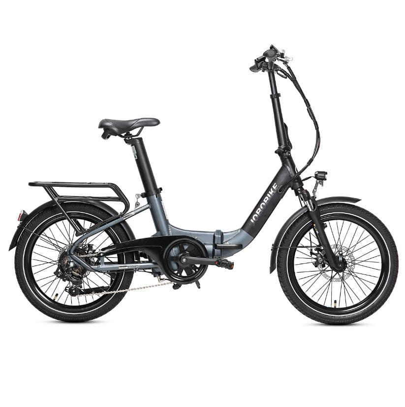 JOBOBIKE Ace – lekki składany rower elektryczny, czarno-szary
